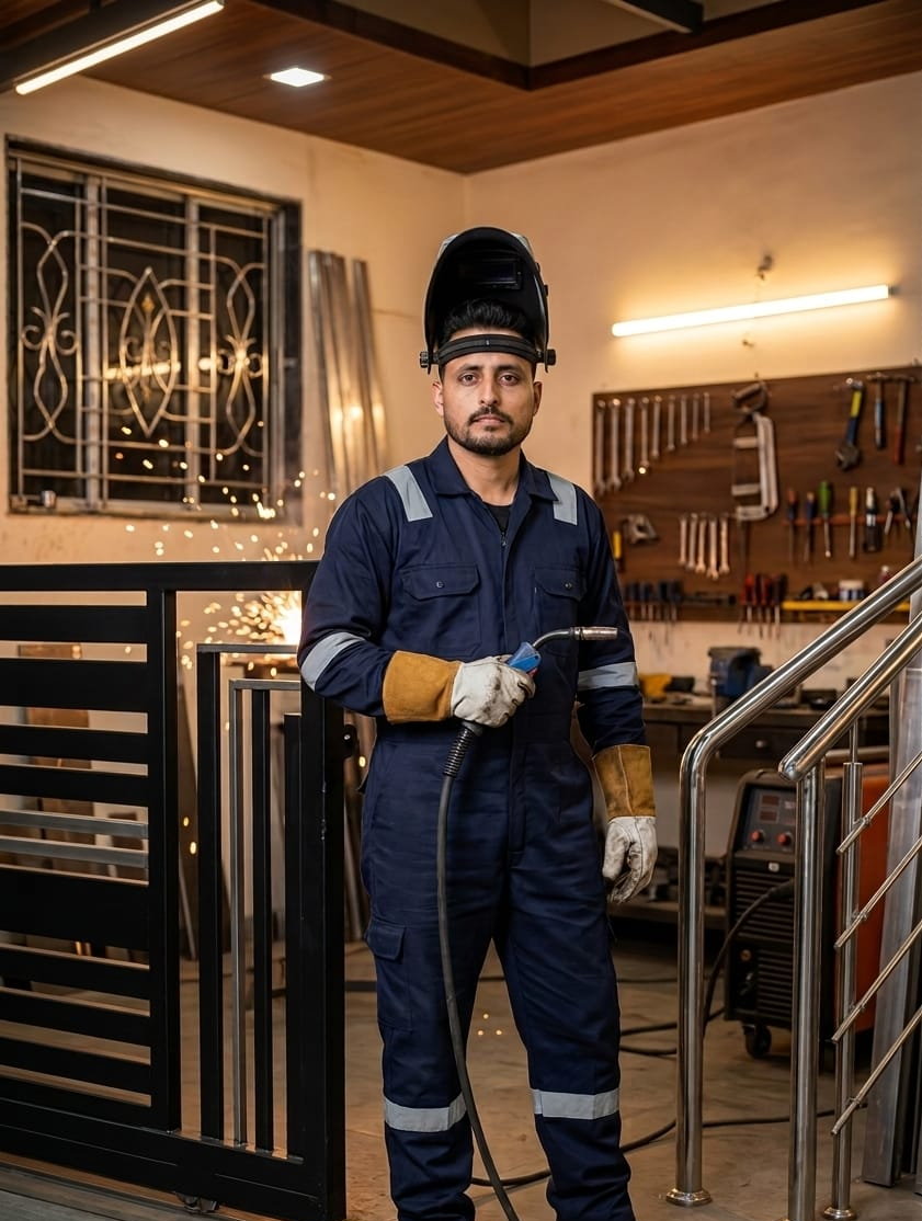 Nabeel Ashraf — master steel fabricator at Sidhu Steel Works